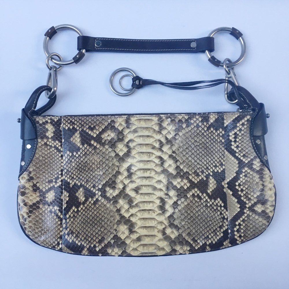 RARE Ruehl Limited Edition Python Snake Hobo Bag E - Picture 3 of 8